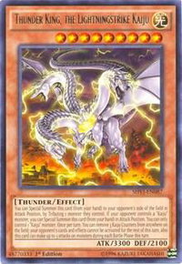 Thunder King, the Lightningstrike Kaiju - Shining Victories (SHVI) #SHVI-EN087 - Rare YuGiOh Trading Card