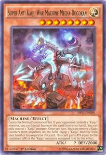 Super Anti-Kaiju War Machine Mecha-Dogoran - Shining Victories YuGiOh trading card