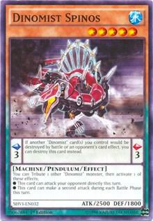Dinomist Spinos trading card from Shining Victories Dinomist Spinos - Shining Victories YuGiOh trading card