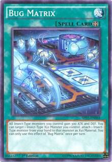 Bug Matrix trading card from Shining Victories Bug Matrix - Shining Victories YuGiOh trading card