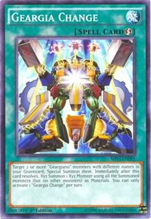 Geargia Change trading card from Shining Victories Geargia Change - Shining Victories YuGiOh trading card