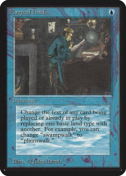 Magical Hack trading card from Alpha Edition Magical Hack - Alpha Edition Magic: The Gathering trading card