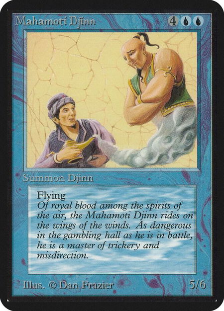 Mahamoti Djinn - Alpha Edition Magic: The Gathering trading card
