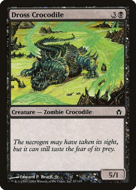 Dross Crocodile - Fifth Dawn Magic: The Gathering trading card