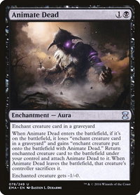 Animate Dead - Eternal Masters (EMA) #78 - Uncommon Magic: The Gathering Trading Card