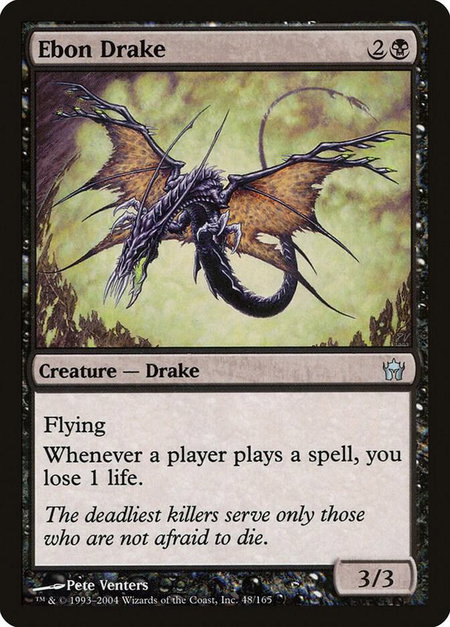 Ebon Drake - Fifth Dawn Magic: The Gathering trading card