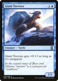 Giant Tortoise - Eternal Masters (EMA) #52 - Common Magic: The Gathering Trading Card