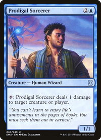 Prodigal Sorcerer - Eternal Masters (EMA) #67 - Uncommon Magic: The Gathering Trading Card