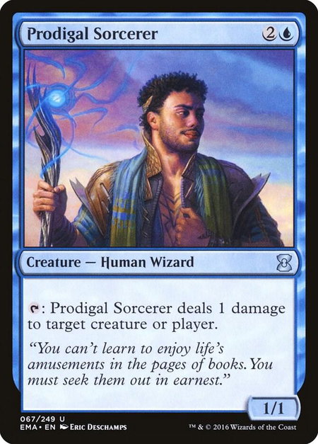 Prodigal Sorcerer - Eternal Masters Magic: The Gathering trading card