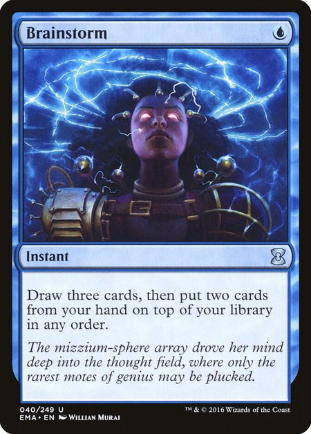 Brainstorm - Eternal Masters Magic: The Gathering trading card