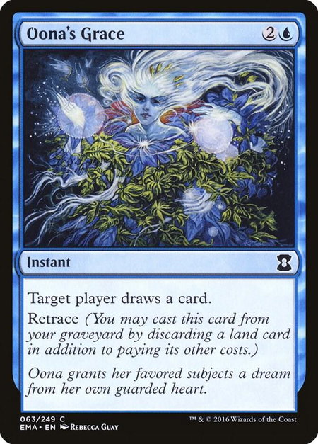 Oona's Grace trading card from Eternal Masters Oona's Grace - Eternal Masters Magic: The Gathering trading card