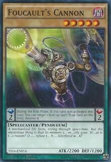 Foucault's Cannon - Starter Deck: Yuya YuGiOh trading card
