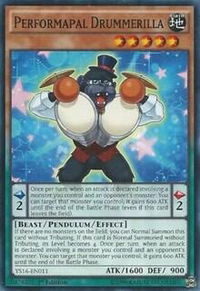 Performapal Drummerilla - Starter Deck: Yuya (YS16) #YS16-EN011 - Common / Short Print YuGiOh Trading Card