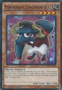 Performapal Longphone Bull - Starter Deck: Yuya (YS16) #YS16-EN006 - Super Rare YuGiOh Trading Card