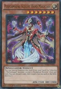 Performapal Sleight Hand Magician - Starter Deck: Yuya (YS16) #YS16-EN001 - Ultra Rare YuGiOh Trading Card