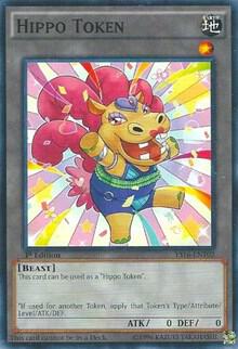 Token: Hippo (Yellow) trading card from Starter Deck: Yuya Token: Hippo (Yellow) - Starter Deck: Yuya YuGiOh trading card