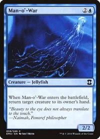 Man-o'-War - Eternal Masters (EMA) #59 - Common Magic: The Gathering Trading Card