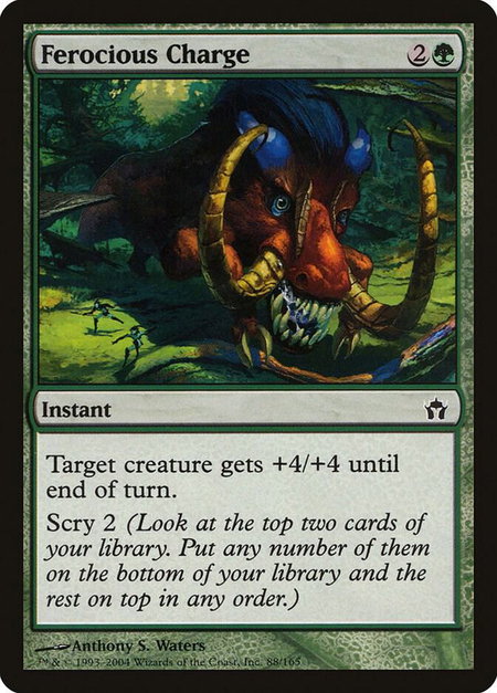 Ferocious Charge - Fifth Dawn Magic: The Gathering trading card