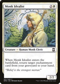 Monk Idealist - Eternal Masters (EMA) #21 - Common Magic: The Gathering Trading Card