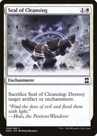 Seal of Cleansing - Eternal Masters (EMA) #26 - Common Magic: The Gathering Trading Card