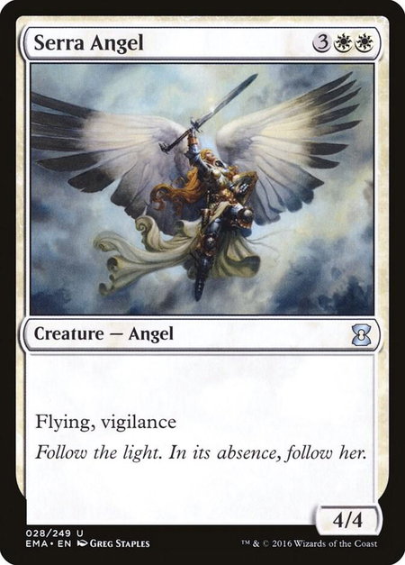 Serra Angel - Eternal Masters Magic: The Gathering trading card