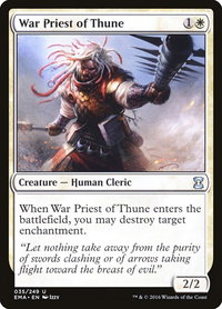 War Priest of Thune - Eternal Masters (EMA) #35 - Uncommon Magic: The Gathering Trading Card