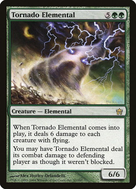 Tornado Elemental - Fifth Dawn Magic: The Gathering trading card
