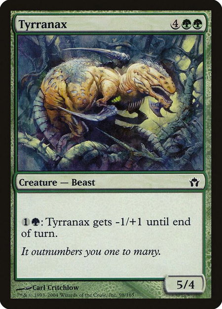 Tyrranax - Fifth Dawn Magic: The Gathering trading card