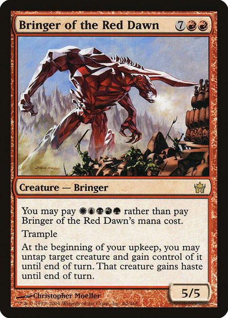 Bringer of the Red Dawn - Fifth Dawn Magic: The Gathering trading card