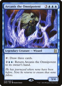 Arcanis the Omnipotent - Eternal Masters (EMA) #39 - Rare Magic: The Gathering Trading Card