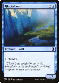 Glacial Wall - Eternal Masters (EMA) #53 - Common Magic: The Gathering Trading Card