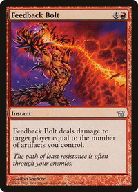 Feedback Bolt - Fifth Dawn (5DN) #64 - Uncommon Magic: The Gathering Trading Card
