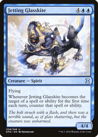 Jetting Glasskite - Eternal Masters (EMA) #58 - Uncommon Magic: The Gathering Trading Card