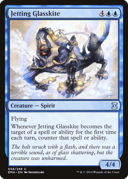 Jetting Glasskite - Eternal Masters Magic: The Gathering trading card
