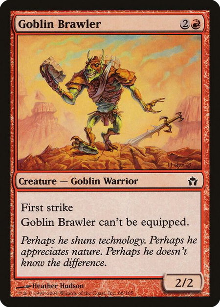 Goblin Brawler - Fifth Dawn Magic: The Gathering trading card