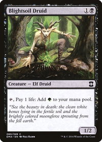 Blightsoil Druid - Eternal Masters (EMA) #80 - Common Magic: The Gathering Trading Card