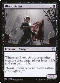 Blood Artist - Eternal Masters (EMA) #81 - Uncommon Magic: The Gathering Trading Card