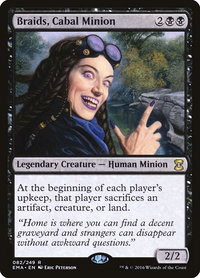 Braids, Cabal Minion - Eternal Masters (EMA) #82 - Rare Magic: The Gathering Trading Card