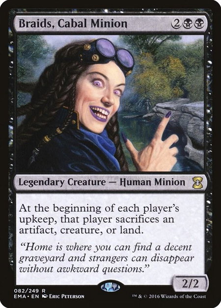 Braids, Cabal Minion - Eternal Masters Magic: The Gathering trading card