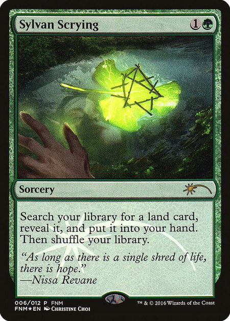 Sylvan Scrying - FNM Promos Magic: The Gathering trading card