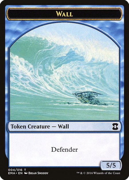 Wall Token - Eternal Masters Magic: The Gathering trading card