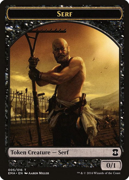 Serf Token - Eternal Masters Magic: The Gathering trading card