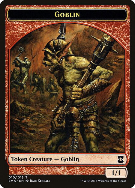 Goblin Token trading card from Eternal Masters Goblin Token - Eternal Masters Magic: The Gathering trading card