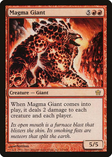 Magma Giant - Fifth Dawn Magic: The Gathering trading card