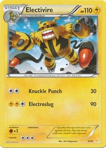 Electivire (4) - XY Trainer Kit: Pikachu Libre & Suicune Pokémon trading card