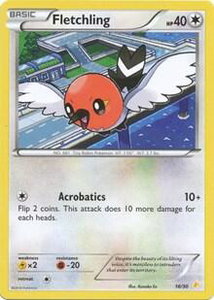 Fletchling - XY Trainer Kit: Pikachu Libre & Suicune (PR) #16/30 - Common Pokémon Trading Card