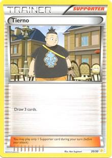 Tierno (20 - Pikachu Libre Deck) trading card from XY Trainer Kit: Pikachu Libre & Suicune Tierno (20 - Pikachu Libre Deck) - XY Trainer Kit: Pikachu Libre & Suicune Pokémon trading card