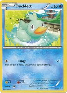 Ducklett (7) - XY Trainer Kit: Pikachu Libre & Suicune (PR) #7/30 - Common Pokémon Trading Card
