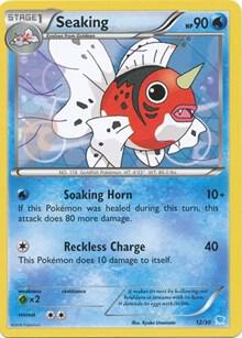 Seaking (12) trading card from XY Trainer Kit: Pikachu Libre & Suicune Seaking (12) - XY Trainer Kit: Pikachu Libre & Suicune Pokémon trading card