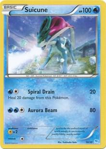 Suicune (14 - Non-Holo) trading card from XY Trainer Kit: Pikachu Libre & Suicune Suicune (14 - Non-Holo) - XY Trainer Kit: Pikachu Libre & Suicune Pokémon trading card